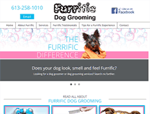 Tablet Screenshot of furrificdoggrooming.com